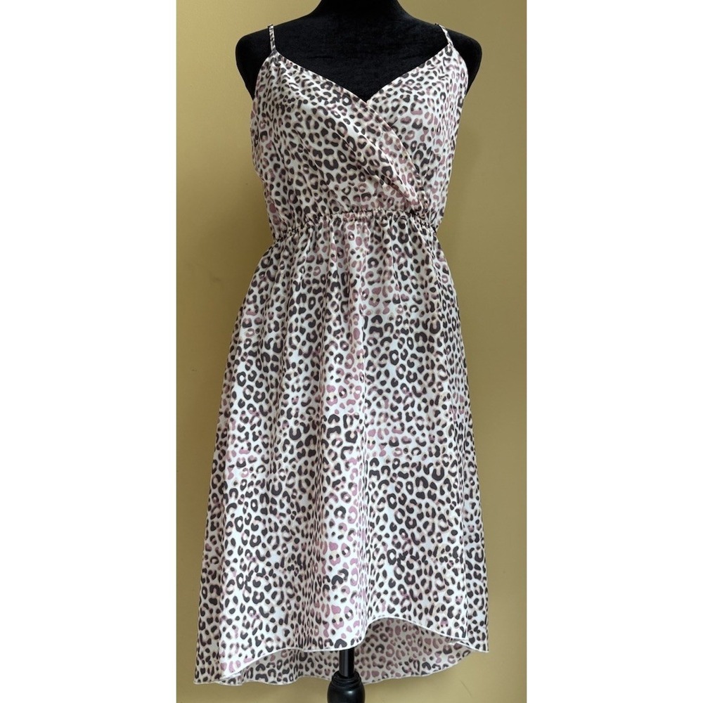 Kardashian Kollection Hi Low Animal Print Dress Size S